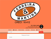 Tablet Screenshot of ferreiramartinsimoveis.com.br